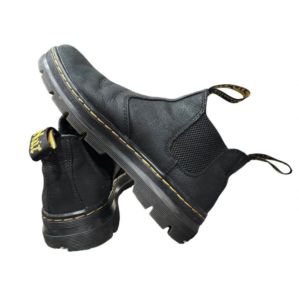 Dr. Martens Woman’s  Hardie II Black Pit Quarter Boots Chelsea Shoes Size 8